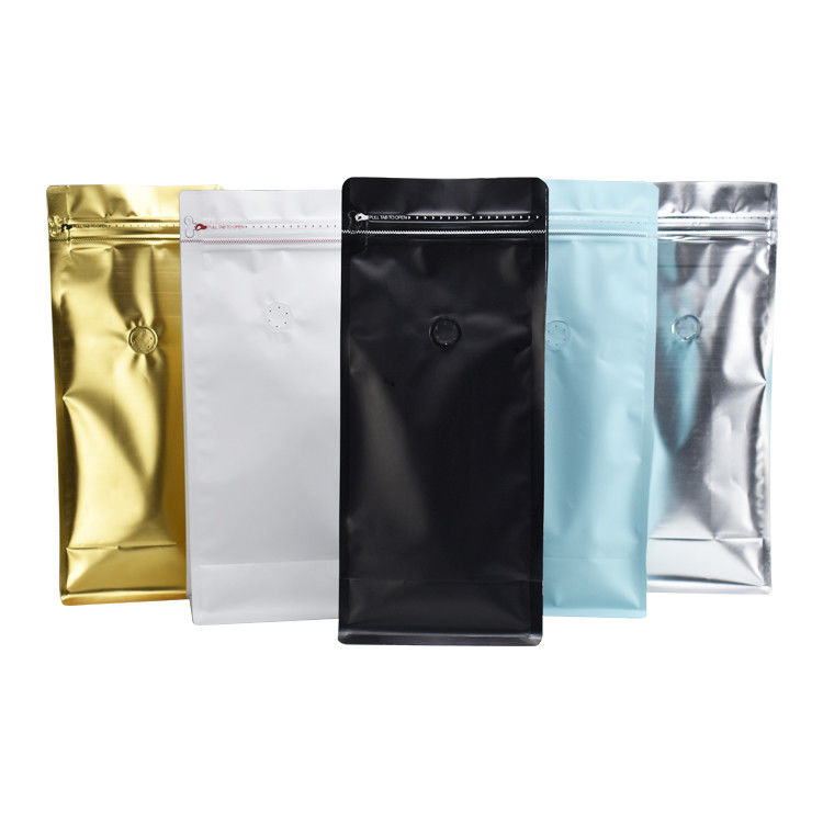 PE Valve Ground 250g Coffee Packaging Pouch