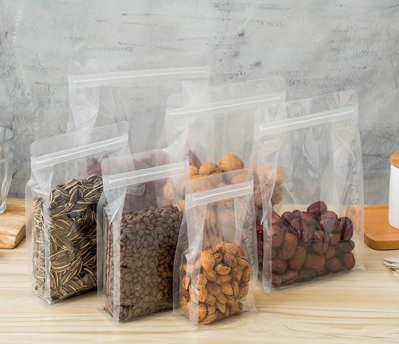 Plastic Zip Lock 800g Flat Bottom Gusset Bags