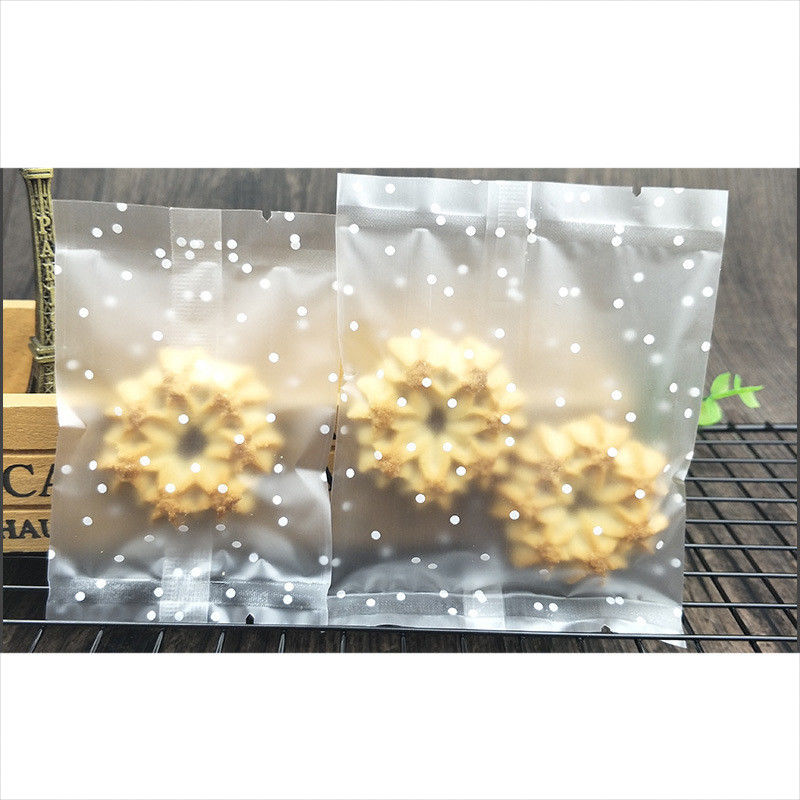 Frosted Translucent Food Packing Pouches For Biscuit Cookie