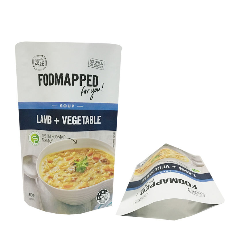 Matt BOPP Printed Plastic Frozen Food Pouches Packaging