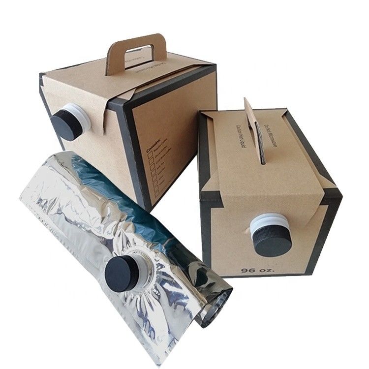 custom wholesale 2L/3L/5L disposable Coffee bag in box with valve