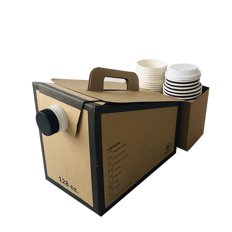 custom wholesale 2L/3L/5L disposable Coffee bag in box with valve