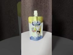Customized Spout Pouch Bag With PET/AL/NY/RCPP For Liquid Packaging
