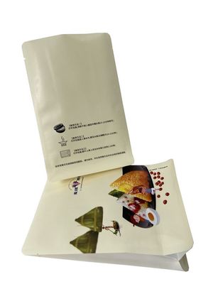 Matt Varnish Flat Bottom Pouches Side Gusset Moisture Proof For RIce Food