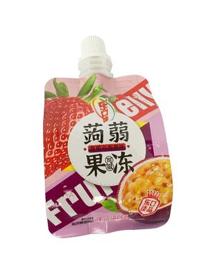 Custom Printed Spout Pouch For 100g Fruit Juce With Spout Dia 8.6mm-10mm