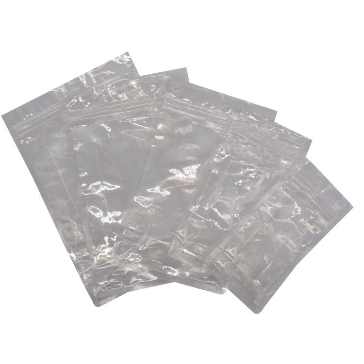 Clear Plastic Zip Lock Square Flat Bottom Gusset Bags