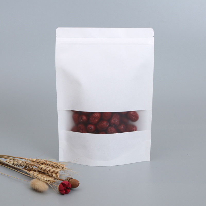 Open Window Kraft Paper Pouches