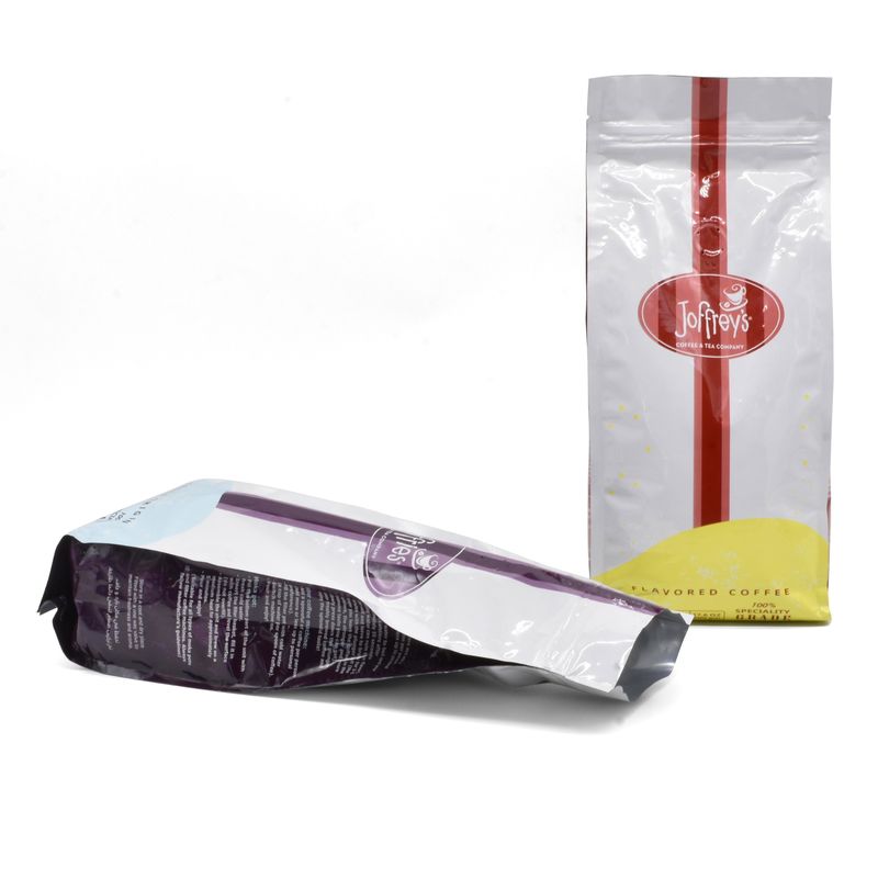 8 Sides Sealing MOPP Matt 250g Coffee Packaging Pouch