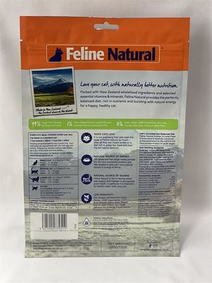 Custom Printing Pet Food Packaging Pouches Bag Matt Flat Bottom