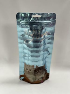 Custom Printed Mylar Stand Up Pouches 500g Pet Food Bag