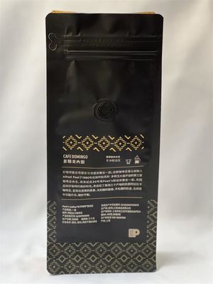Custom Logo Kraft Coffee Packaging Pouch 120 Microns With Valve