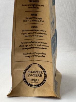 High Barrier 12oz Coffee Bag OEM Kraft Coffee Bags With Valve