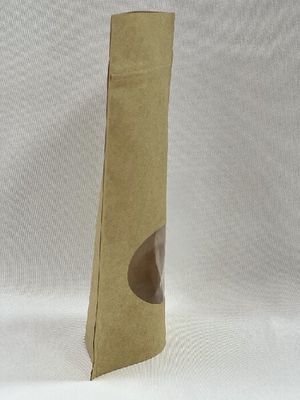 Brown Kraft Coffee Pouch Stand Up Offset Printing 250g Coffee Bag