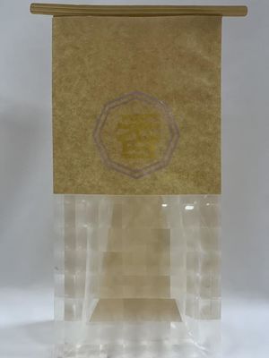Tin Tie Doypack Stand Up Pouch Clear Printed Paper Pouch For Bread