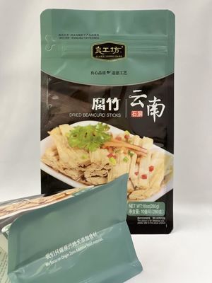 Moisture Proof Food Packaging Pouches Glossy Lamination Side Gusset Bag