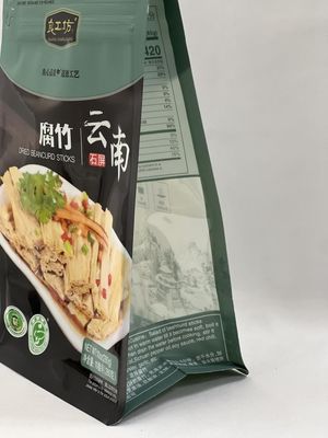 Moisture Proof Food Packaging Pouches Glossy Lamination Side Gusset Bag