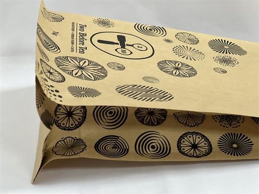 Recyclable BRC Flat Bottom Stand Up Pouch Printed Empty Food Grade
