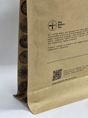 Recyclable BRC Flat Bottom Stand Up Pouch Printed Empty Food Grade
