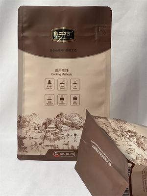 Customized Flat Bottom Pouches 12oz Strong Compression Resistance