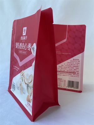 120 Microns Flat Bottom Pouches 100g Mylar Stand Up Bags For Dry Food