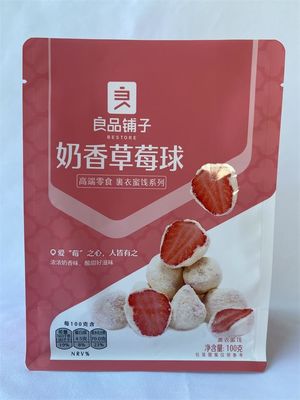 Matt Varnish Custom Stand Up Pouches 100 Microns Waterproof For Snacks