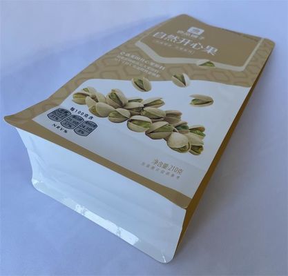 Custom Printed Flat Bottom Pouches Mylar Paper Stand Up For Nuts