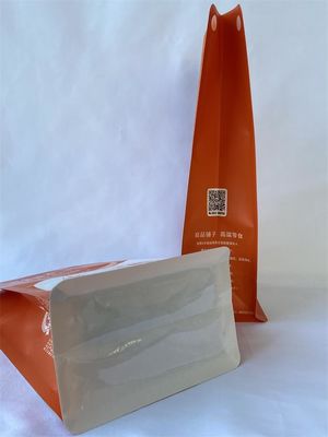 Biodegradable Flat Bottom Stand Up Pouch Gusset With Window