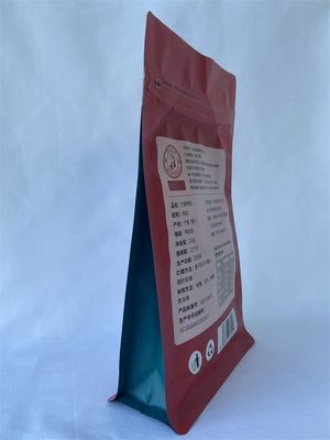 Snacks Food Packaging Pouches Spout UV Surface Metalized With One Side Zipper