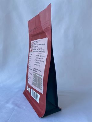 Snacks Food Packaging Pouches Spout UV Surface Metalized With One Side Zipper