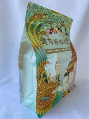 Clear Window Flat Bottom Food Bags Metal Free 480g Custom Printed