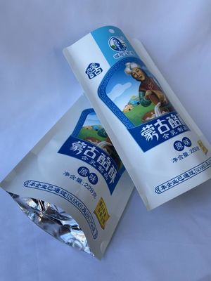 Metalised Stand Up Food Pouches Clear Window Kraft Paper Food Bag