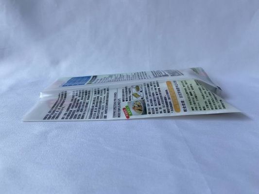 Glossy Printed Plastic Pouch Bags Colors Customized With Back Sealling