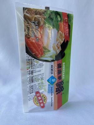Glossy Printed Plastic Pouch Bags Colors Customized With Back Sealling