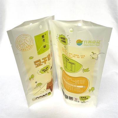 Standing Packing Kraft Barrier Pouches Anti Oxidation Customized Color