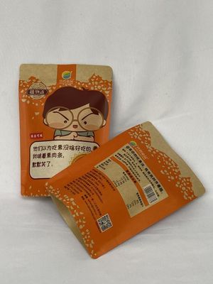 Dry Lamination Kraft Stand Up Pouches Metalised Foil For Dry Meat