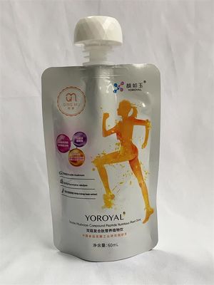 Custom Printing Barrier Spout Packaging Pouch For Liquid Drink Baby Cap