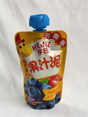 RCPP Material Retort Custom Drink Pouches With Spout Strong Sealing