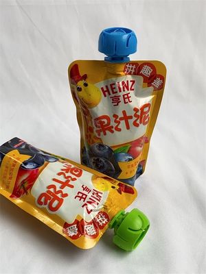 RCPP Material Retort Custom Drink Pouches With Spout Strong Sealing