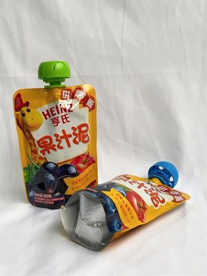 RCPP Material Retort Custom Drink Pouches With Spout Strong Sealing