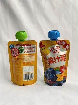 RCPP Material Retort Custom Drink Pouches With Spout Strong Sealing