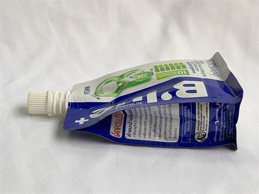 Quad Bottom Spouted Stand Up Barrier Pouches Custom Printed Drink Pouch Packaging