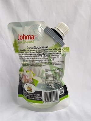 Clear Plastic Spout Packaging Pouch Custom Printed With Side Gusset Cap
