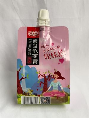 110 Microns Stand Up Spout Packaging Pouch Bottom Seal AL Material