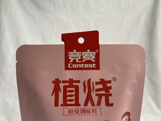 Custom Logo Stand Up Pouch Bags Convenience Flexibility With Hang Hole