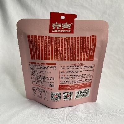 Custom Logo Stand Up Pouch Bags Convenience Flexibility With Hang Hole