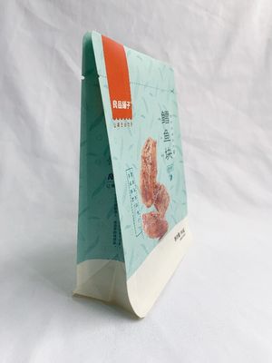 Resealable Flat Bottom Side Gusset Bag Heat Seal PET Material
