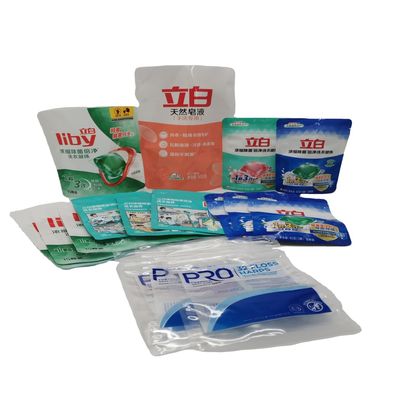 Customized Liquid Detergent Pouches Recyclable Easy Pour For Laundry Detergent