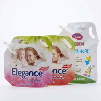 Moisture Proof Liquid Detergent Pouch Bag 500g Free Shape Without Screw Cap