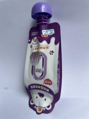 Custom Matte Surface Stand Up Spout Pouch For Ice Cream Jerry