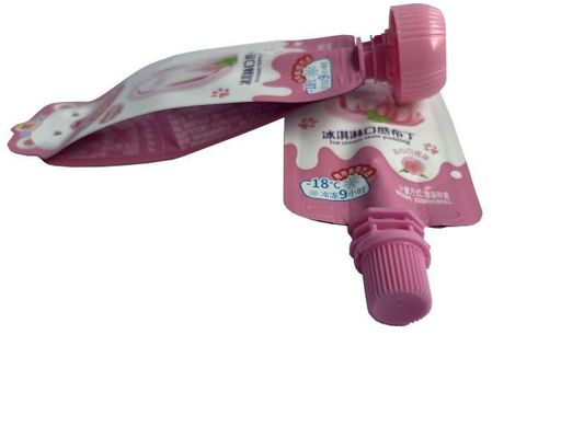 Matte Plastic Spout Gravure Printing Side Gusset Waterproof Snack Pouch